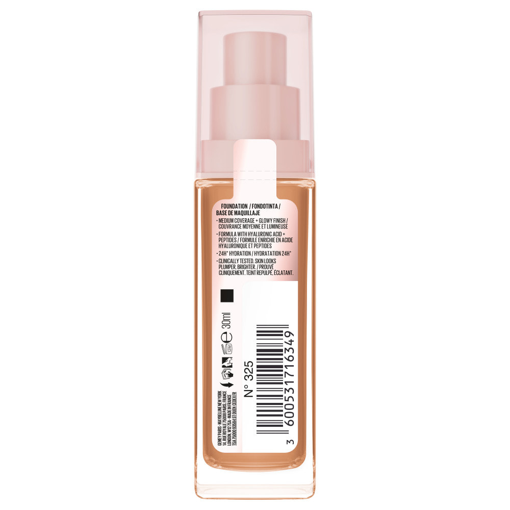 Maybelline New York Lifter Plump & Glow Foundation 325 30 ml