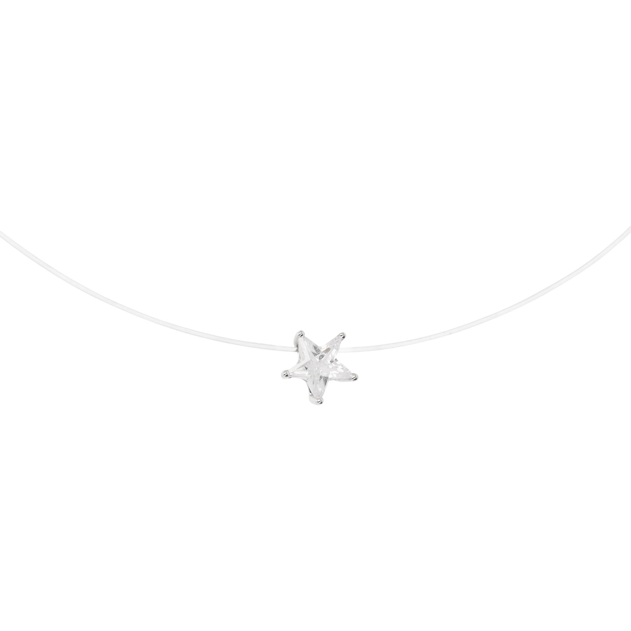 Collana Fantasmino con Punto Luce Stella in Cubic Zirconia