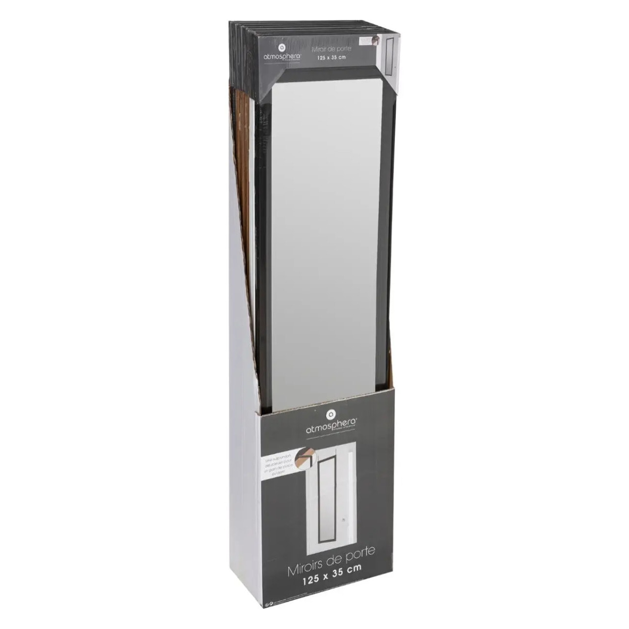 Miroir Porte Plastique 35 x 125 Paco