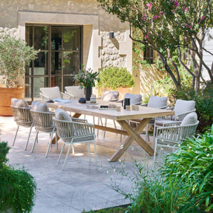 Table de jardin 10 places Xenia eucalyptus