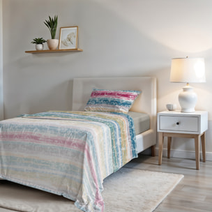COMPLETO LETTO FASHION, 100% Microfibra, No Stiro - LOVE LINES