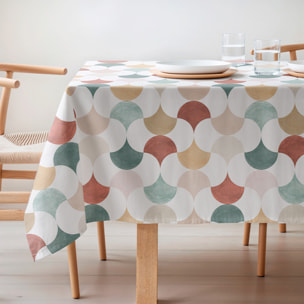 Mantel estampado antimanchas MIREN MULTICOLOR