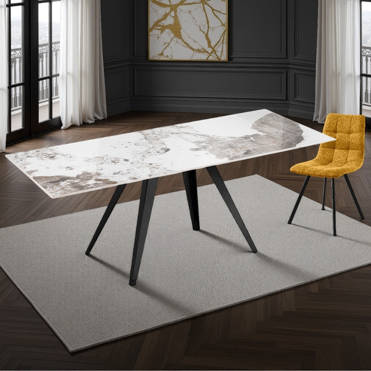 Tomasucci Table extensible EKA ONICE MARBRE