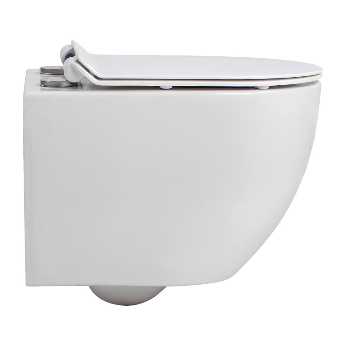 PixL WC suspendu en céramique sans bride Tornado Quiet et fixations invisibles + abattant frein de chute, blanc (CEPX010RTORP)