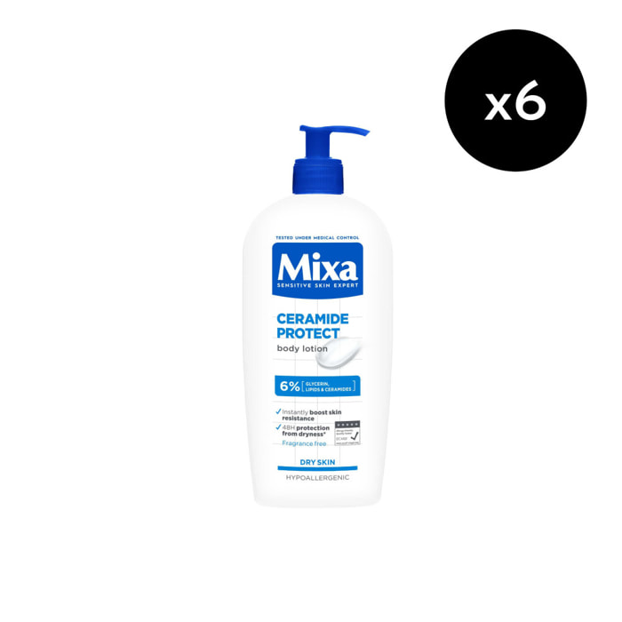 Lot de 6 - Mixa Lait Céramide Protection 400ml