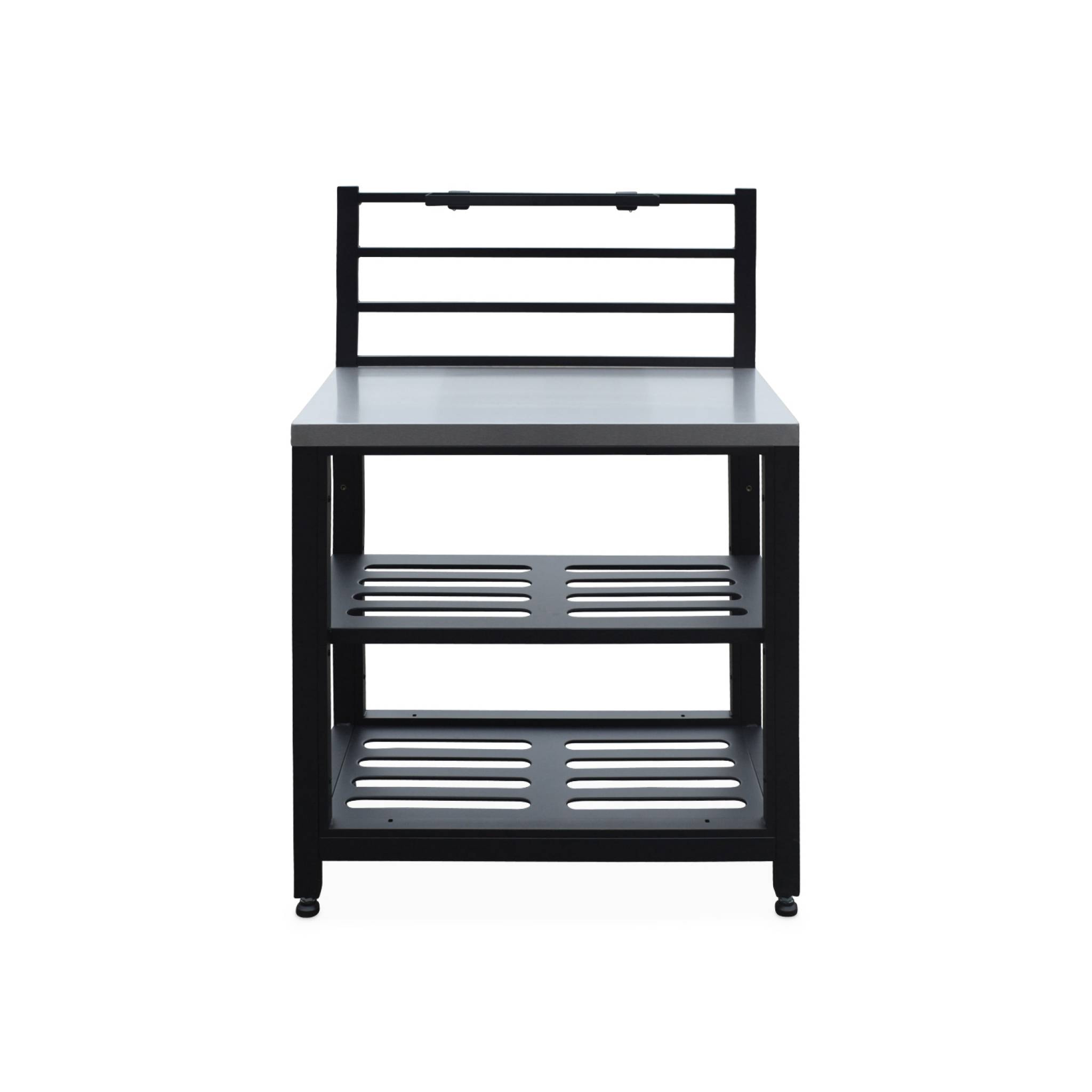 Ensemble de meubles de cuisine extérieure en acier inoxydable 6 modules