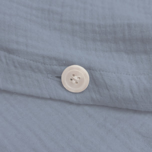 Housse de couette unie en coton, GAZE DE COTON