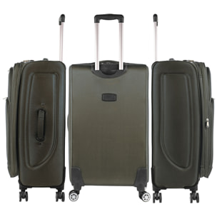 Juego De Maletas Semi-Rígidas Eva Itaca Bergamo Gris