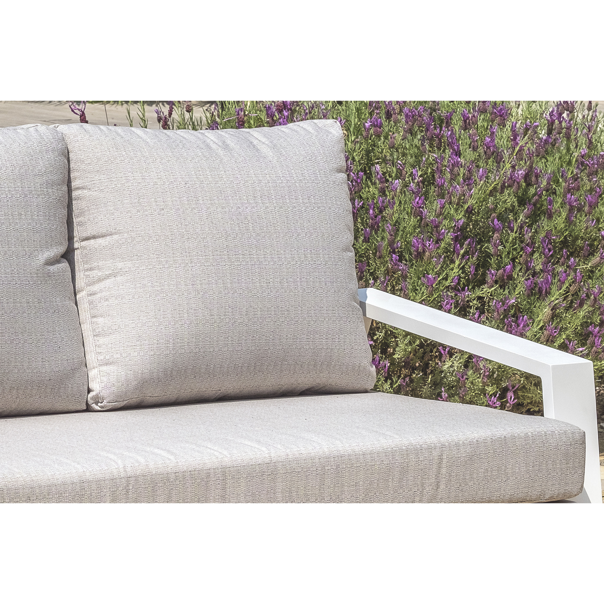 IBIZA - Salon de jardin 5 places en aluminium