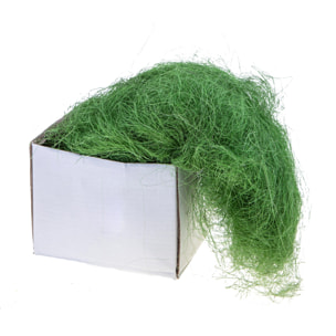 Sisal 200 Gr C.A. Box  - Pezzi 2 - 24X18,5X10 - Colore: Verde - Bianchi Dino - Prodotti Naturali Fiori E Rami Essiccati