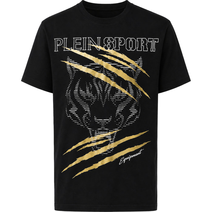 PLEIN SPORT Camiseta de cuello redondo y manga corta TIGER