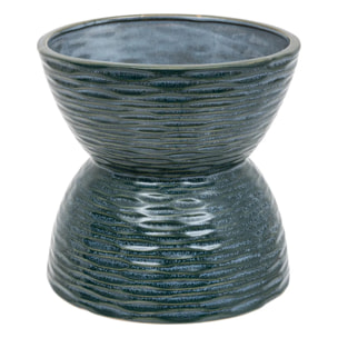 Cache pot "Be vintage" D19cm bleu canard