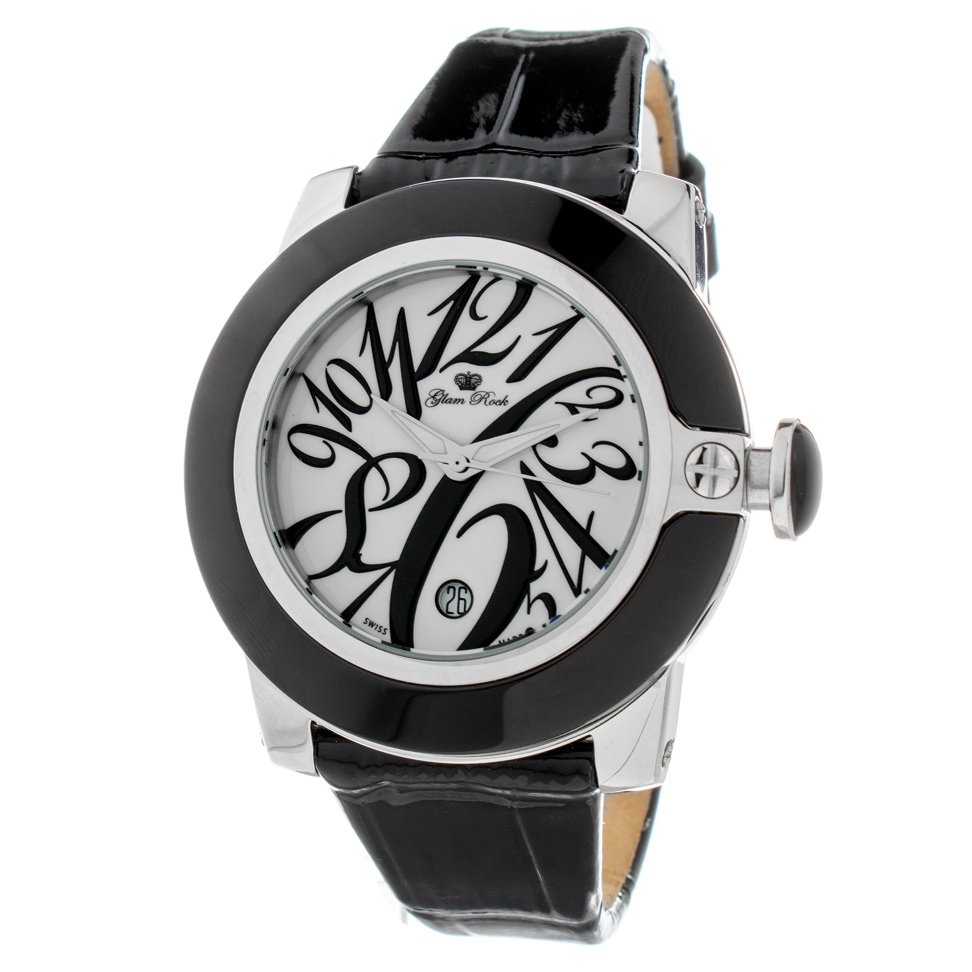 Reloj Glam Rock GR32083 Mujer Analogico Cuarzo ronda swiss made con Correa de Cuero