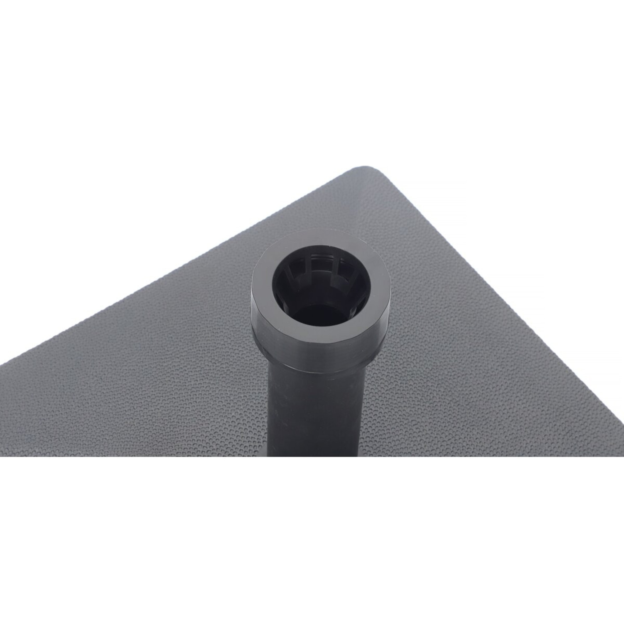 Pieds de parasol a lester 45 x 45 cm avec roulettes - 18 kg - Noir