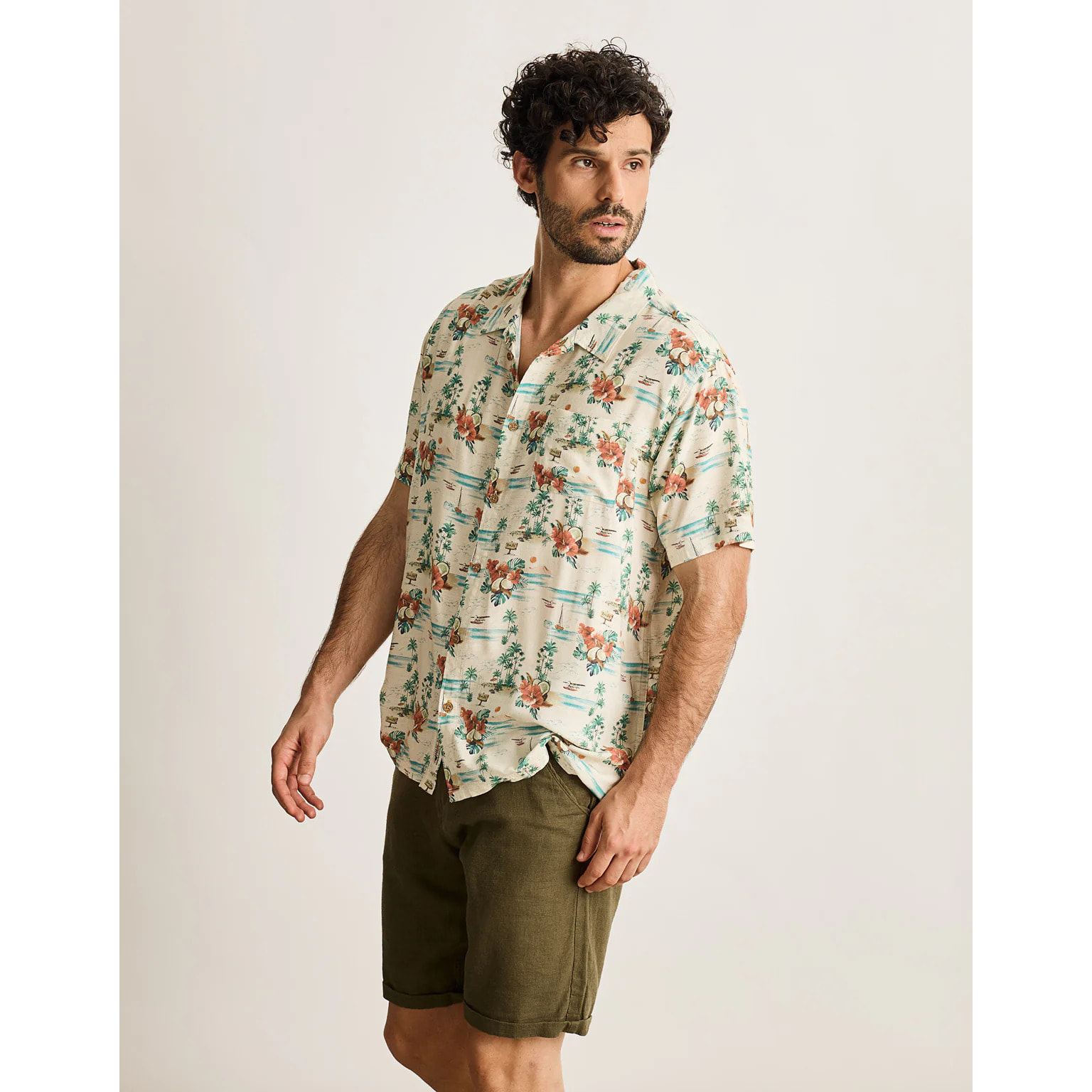 Camisa Manga Corta Off White - Waikiki