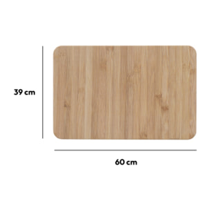 Tapis diatomite 39x60cm effet bambou