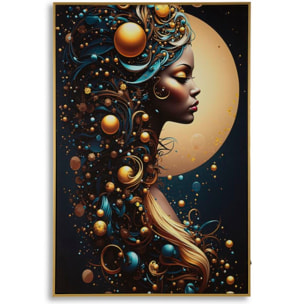 STAMPA C/LED SU TELA LACCATA C/CORNICE MINERVA -A- CM 60X3,5
X90