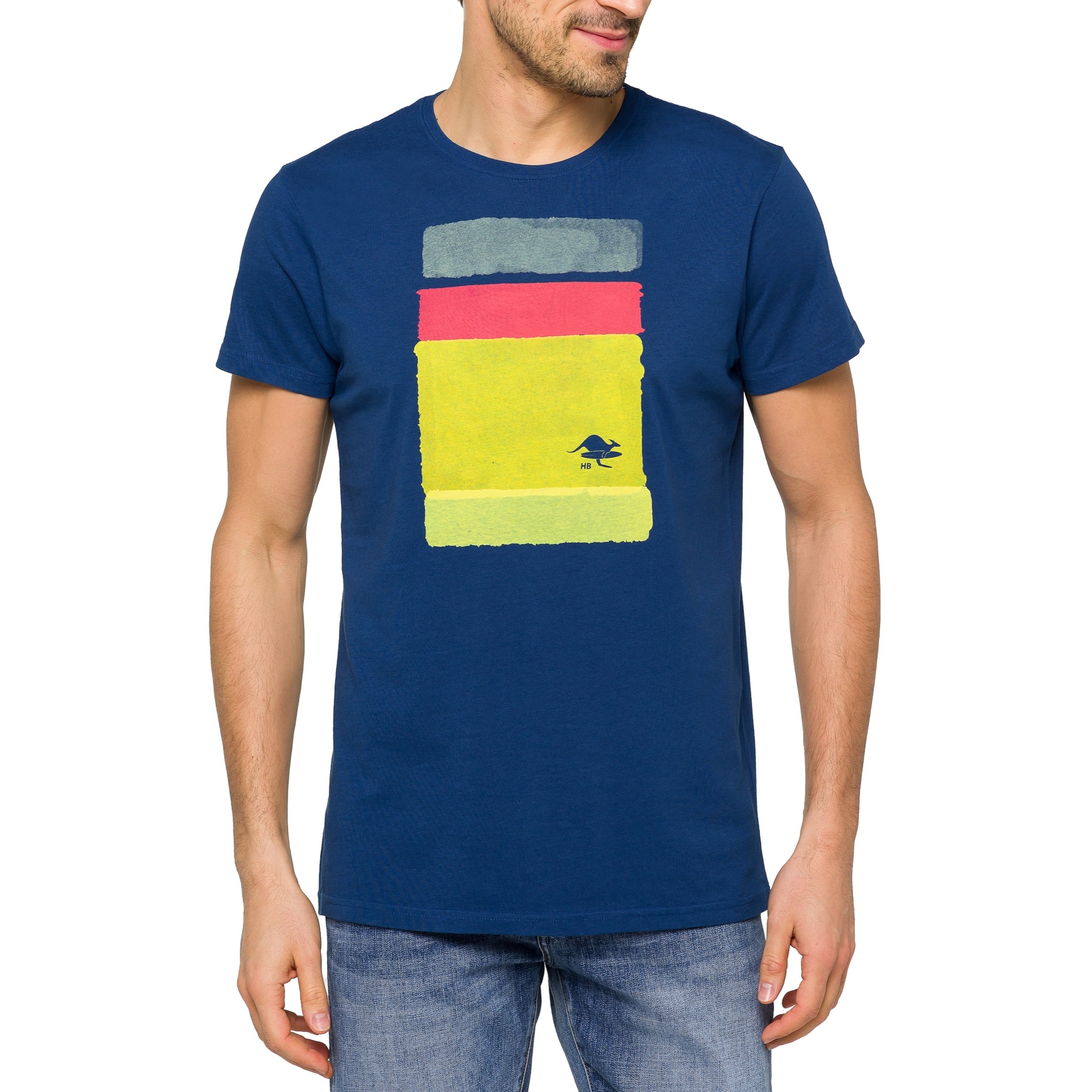 Camiseta de algodón 150 gr Hot Buttered Barrell azul