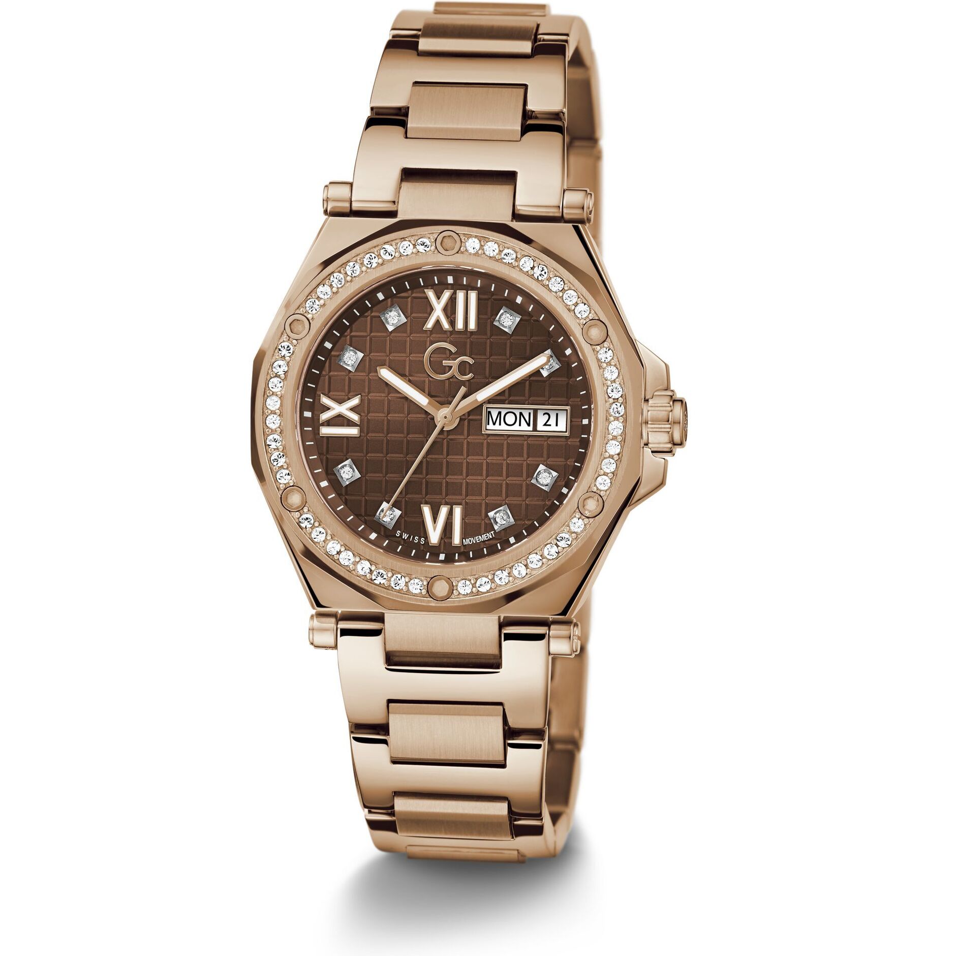 Gc Reloj De Cuarzo De Día Y Fecha Gc Legacy Lady