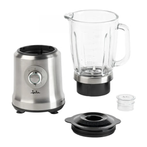 Batidora de vaso JATA JEBT1241 de 1200 W. 6 cuchillas. 4 velocidades + pulse. Pica hielo