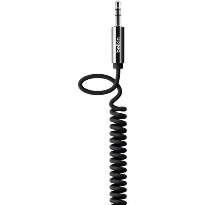 Adaptateur Jack BELKIN Jack 3.5mm spirale noir - 1M80