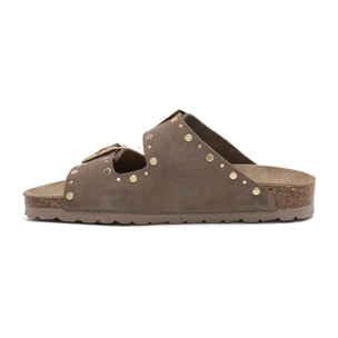 SANDALIA BABUNKERS MARRON