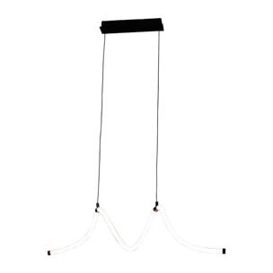Forlight Colgante Rolly LED 28W Blanco Neutro - 4000K Níquel Satinado para Interior de Techo en Comedor, Salón, Cocina