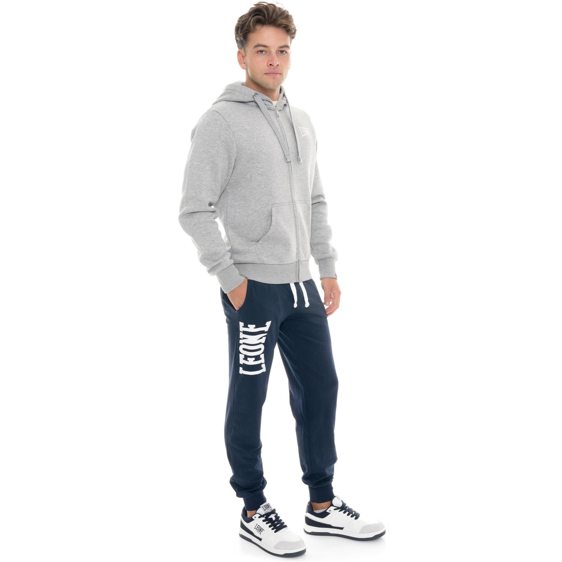 Pantalone sportivo invernale da uomo con polsino e logo grande "Basic"