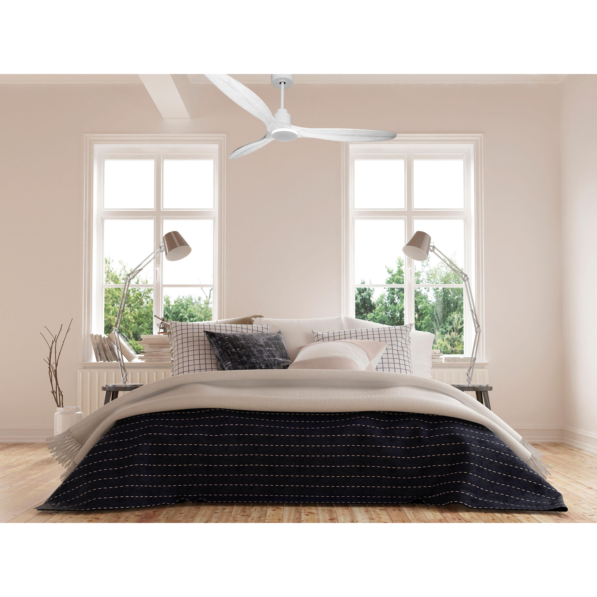 Ventilador de techo Wifi Motor DC Mando a Distancia Hypersilence Memoria SalD166C0466707 PURLINE