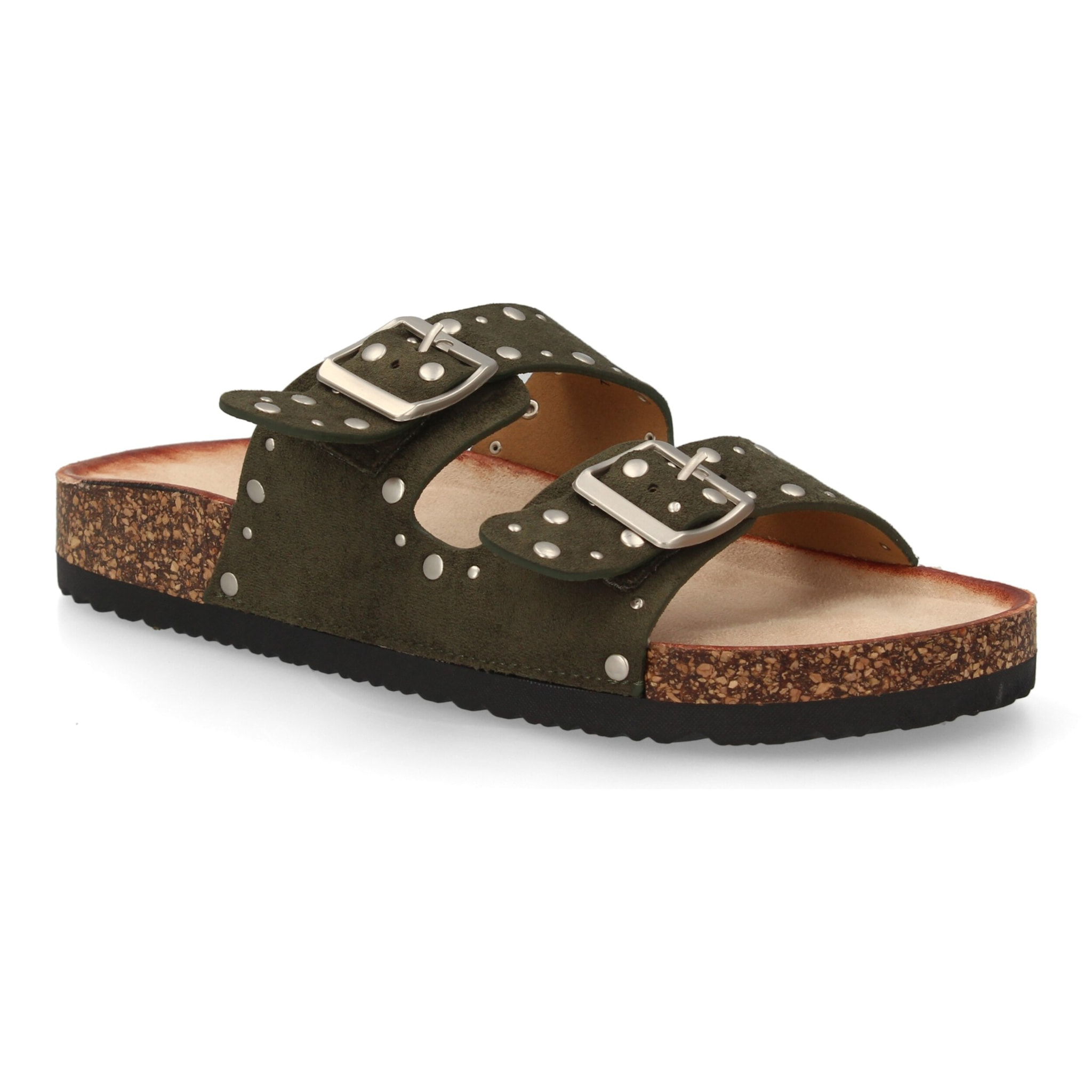 Sandalia bio mujer cómoda con tachuelas