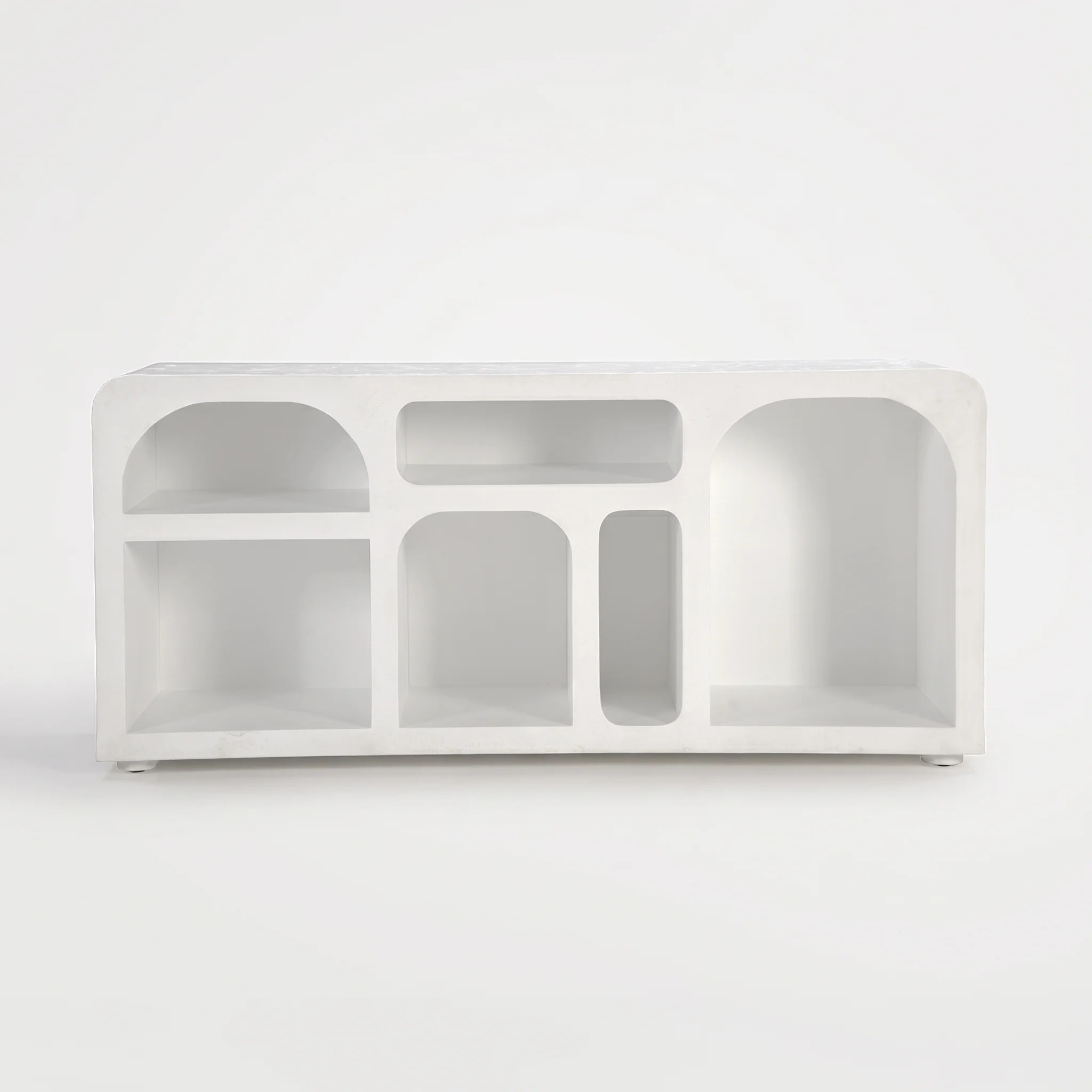 Buffet en plâtre blanc cassé 160 cm - Fira