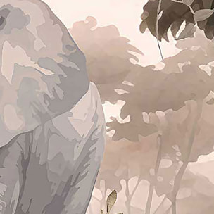 Papier peint panoramique La Marche douce  Intissé