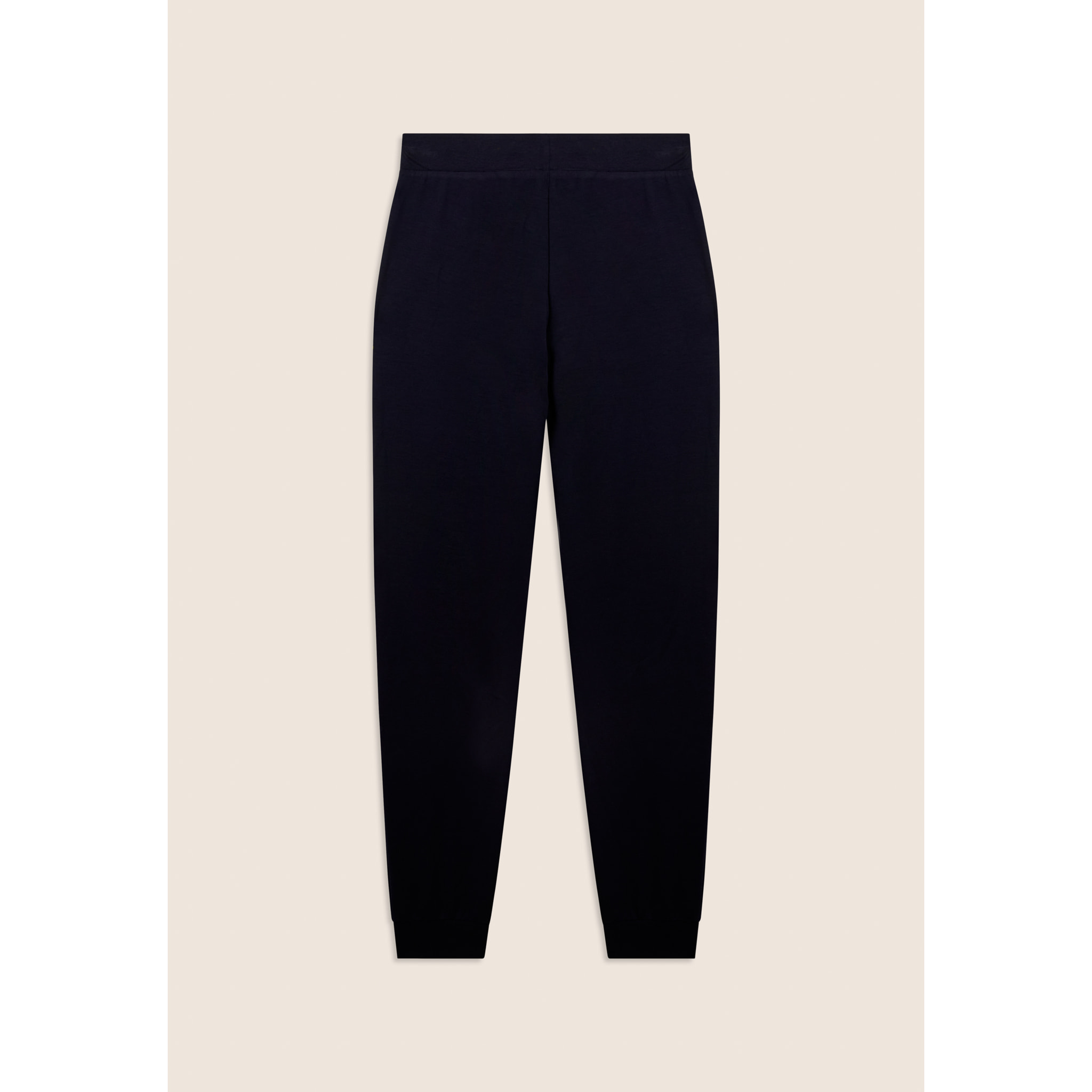 Pantaloni Sportivi con fondo a polsino in costina e strass