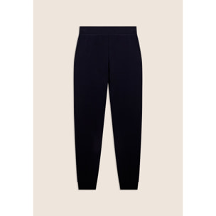 Pantaloni Sportivi con fondo a polsino in costina e strass