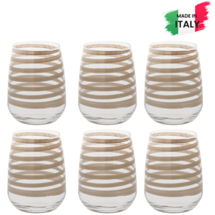 Set 6 bicchieri da acqua Malva