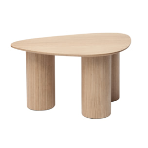 Tables basses gigognes design en bois clair (lot de 2) FOLEEN