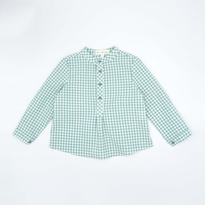 CAMISA CUADRO VICHY VERDE