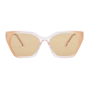Gafas de sol OCEAN JAIPUR - Blanco transparente con miel / Marrón