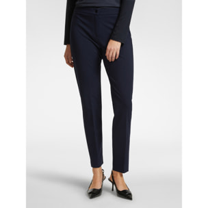 Elena Mirò - Pantaloni slim fit in punto Milano - Blu