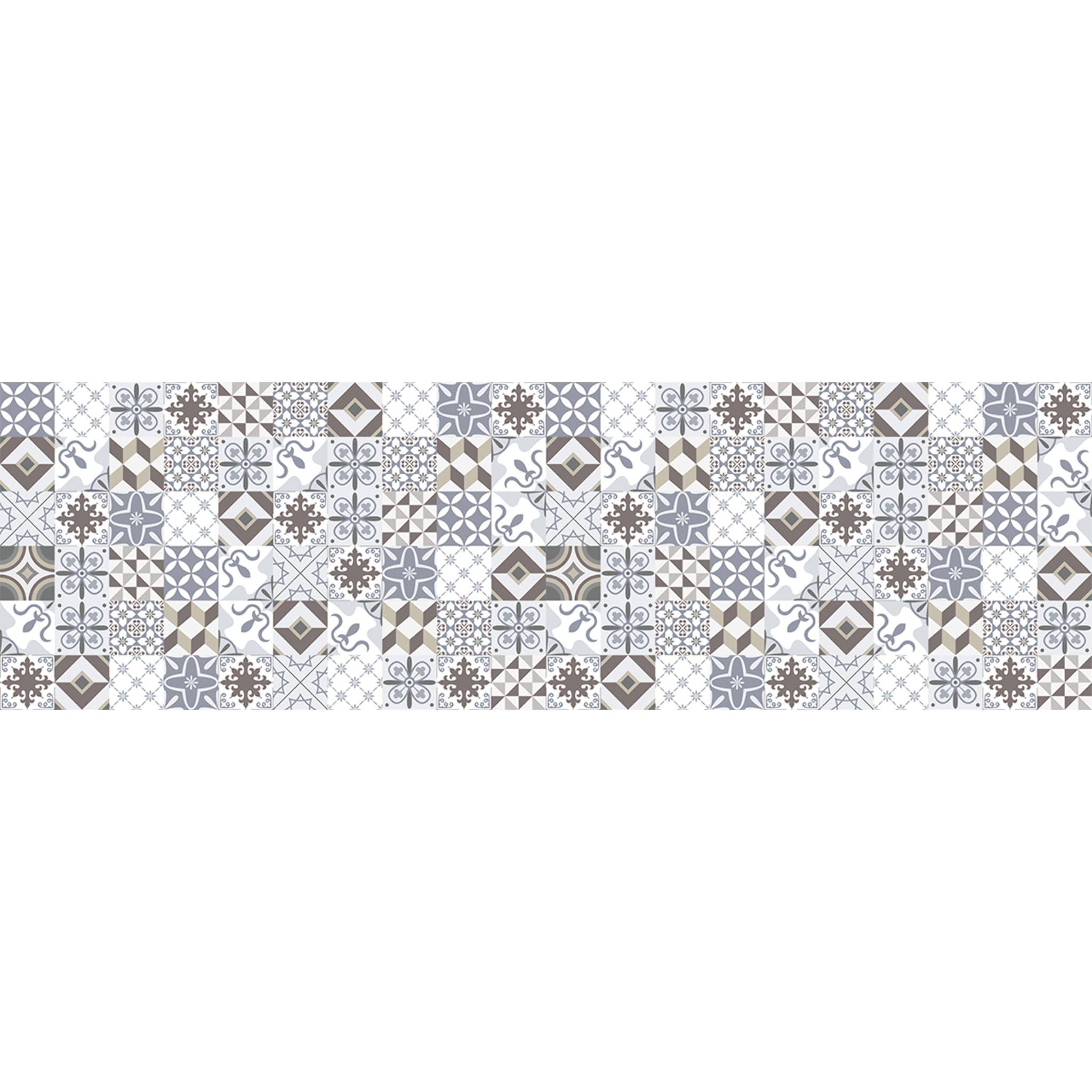 Sticker crédence adhésive - CARRELAGES TOLOMEO - 60x200cm