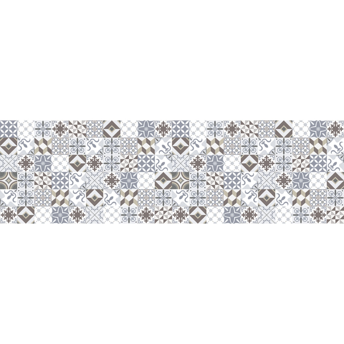 Sticker crédence adhésive - CARRELAGES TOLOMEO - 60x200cm