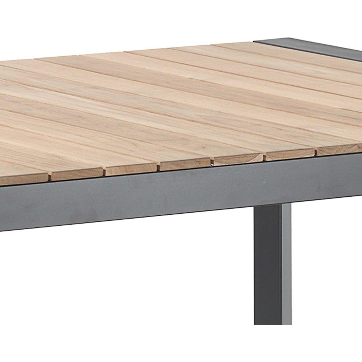 Table de jardin Braga noire 202x100cm Gescova