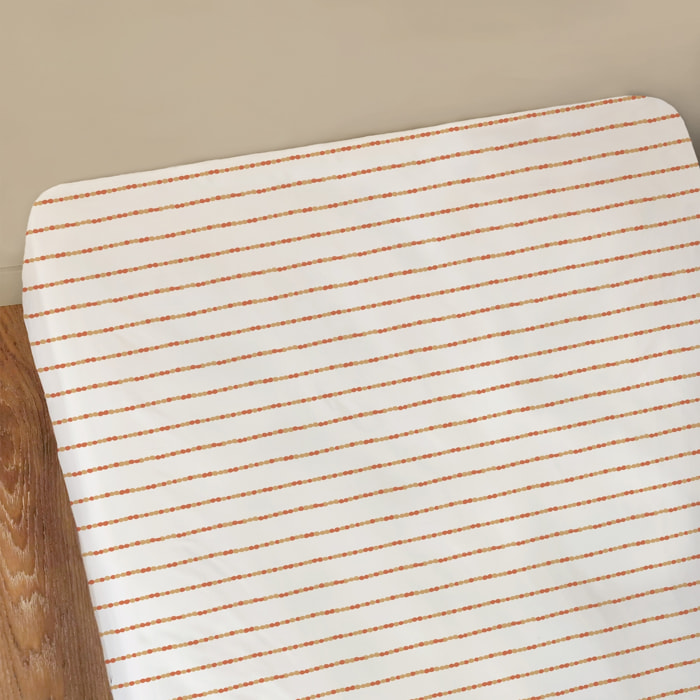 Drap-housse imprimé 100% coton, DÉCO VÉGÉTALE
