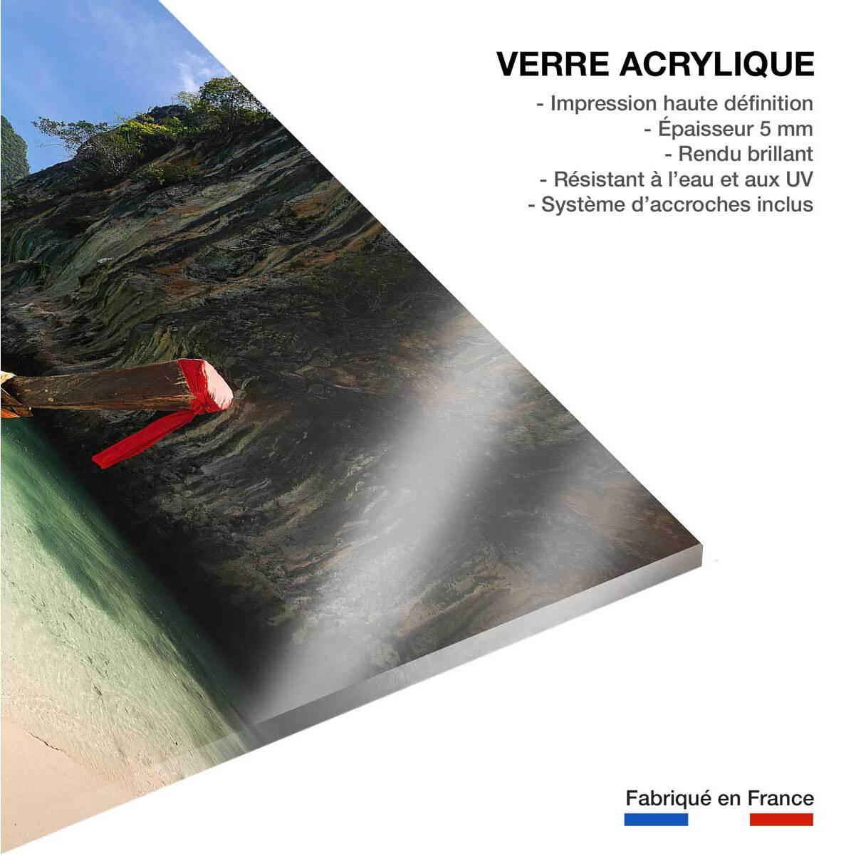 Tableau hong island boat Tableau plexiglas