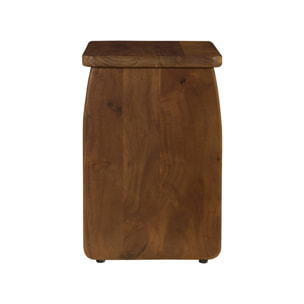 Table de chevet, table d'appoint exotique bois d'acacia (lot de 2) ASHA