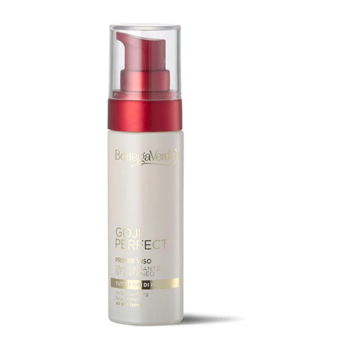 Bottega Verde, Goji Perfect - Primer per il viso uniformante istantaneo  - con PRO-Retinolo ed estratto di Goji ( 30 ml) -  tutti i tipi di pelle