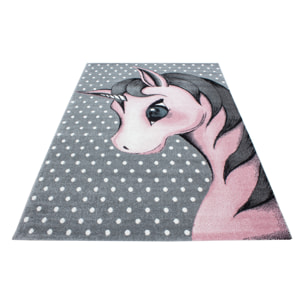 KIDS - Tapis enfant à motif licorne rose - KID0590ROS