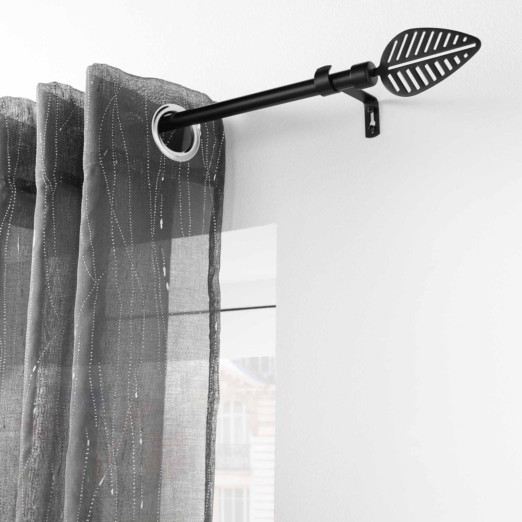 Tringle extensible en kit - Noir