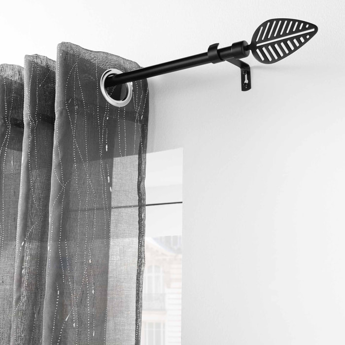 Tringle extensible en kit - Noir