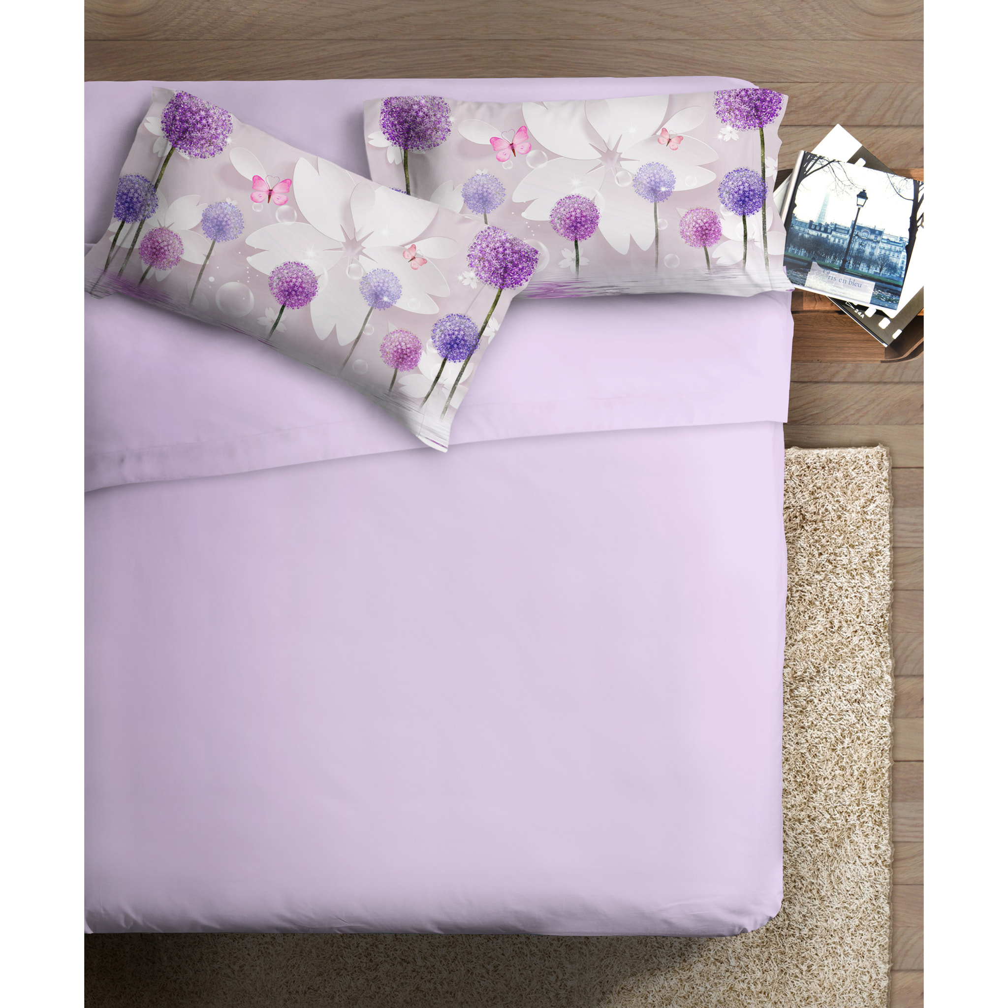 Completo letto fotografico Fine-Art IPERSAN Puro Cotone Incanto
